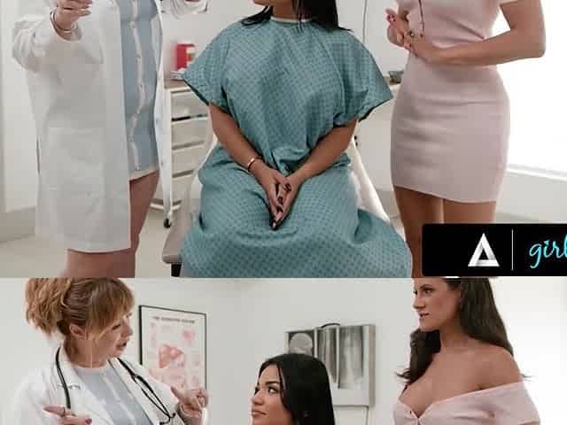Went for the doctor appointment and got her pussy examined thoroughly