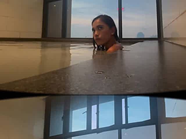 Athletic Asian Hottie: Sensual Massage and Titty Fuck Finale