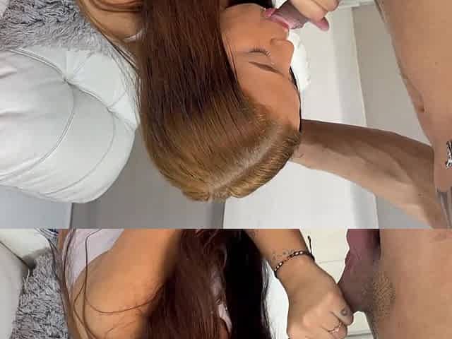 Deep Throat, the Best Blowjob My Slutty Stepsister Has Ever Given Me