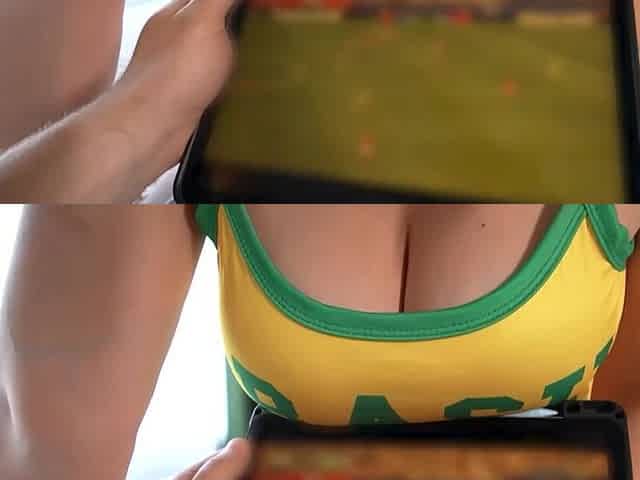 Stepsister big tits girlie making me want to fuck her in her pussy in doggystyle