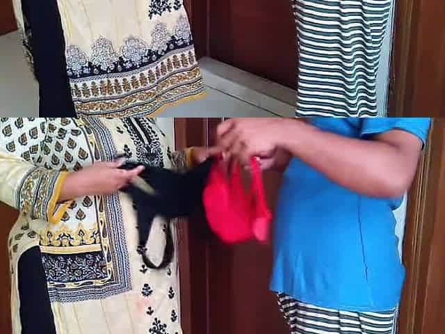 Desi Hot Wife Cheating with Husband & Sex with Bra Seller in Home When Husband Not at Home