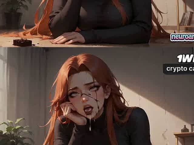 Redhead's Chocolate Spray Surrender with Uniformed Men