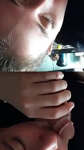 19 Yrs Old College Girl Blows a Cock Until He Cums 3 Times and She Swallows
