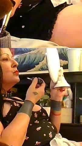 Doing Makeup Duck Lips Red Lipstick