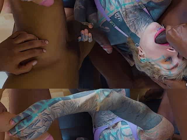 Dap Gangbang Madness - Tattoo Girls Go Double Anal With 9 Cocks - Dp, Atm, Prolapse, Gape, Atogm