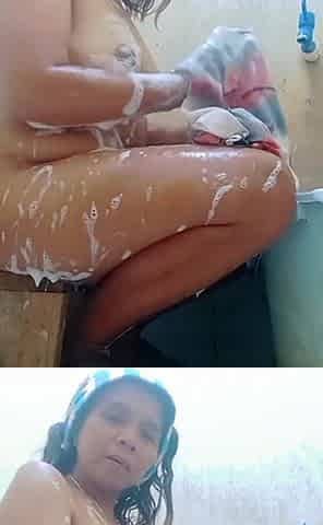 Naughty Filipino MILF's Laundry Wet Fun