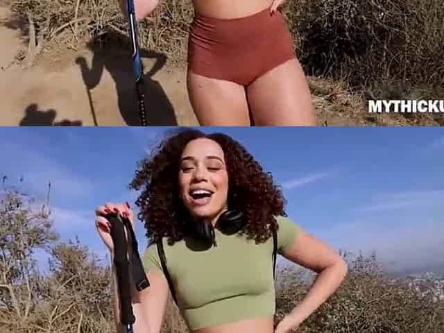 Thick booty hiking black picks up penis on her travel for a unfathomable hammering session