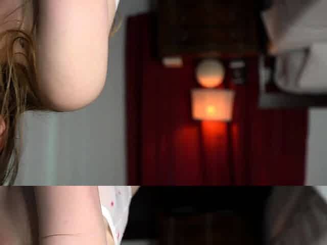 Close up teen masturbation