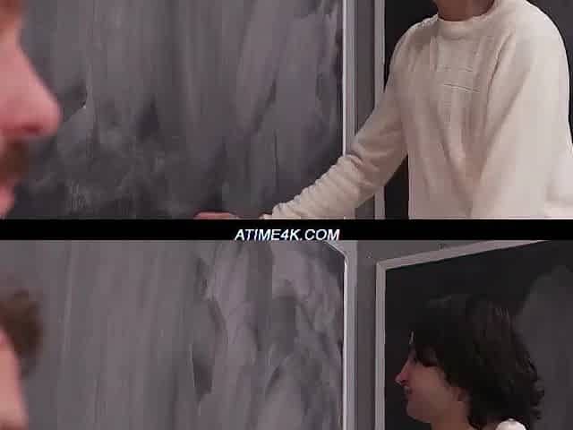 Hot gangbang with teacher