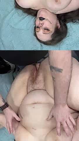 Hawt big beautiful woman Halloween Anal Creampie ???