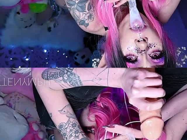Cosplay Elf Solo Dildo Masturbation