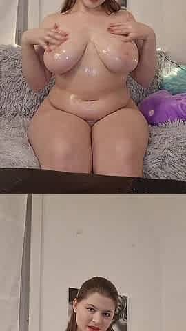 Oiled Play with My Natural Boobies