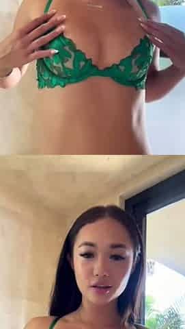 Webcam amateur Sexy teen touching her big tit