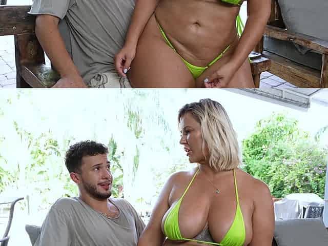 Jenna Starr seduced her stepbrother Apollo Banks in a bikini