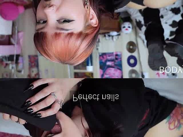 U wanted to see that punk gal from Instagram get drilled