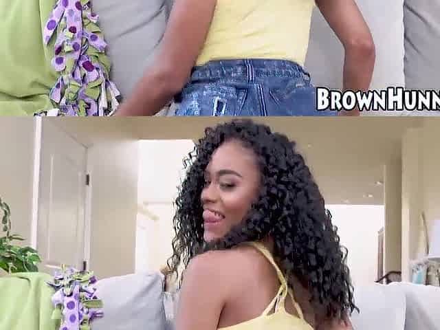 Small black teen nailed hard by BBC