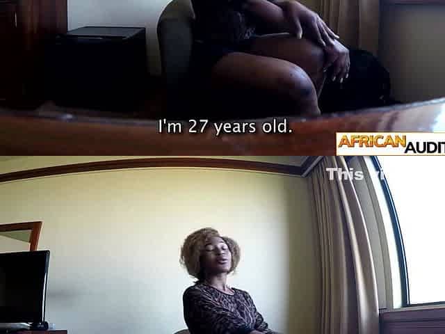 African Amateur Model On A Fake Casting