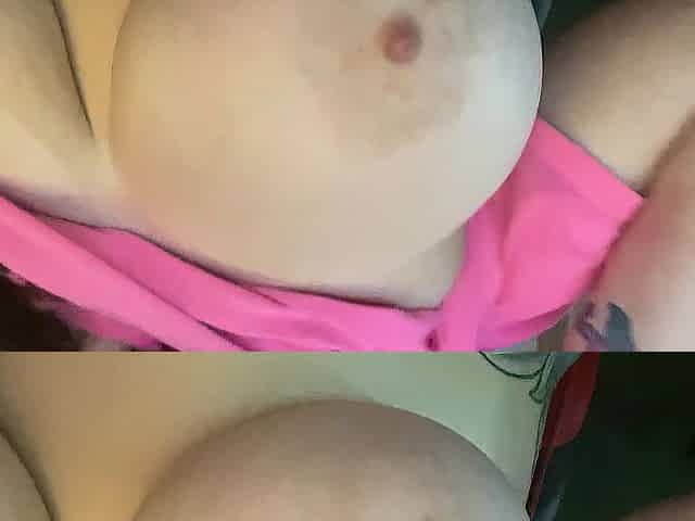Close up playing with giant melons, DDD