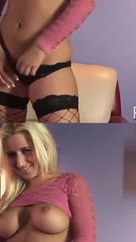Pornstarplatinum blonde babe Sammy Spades masturbates solo