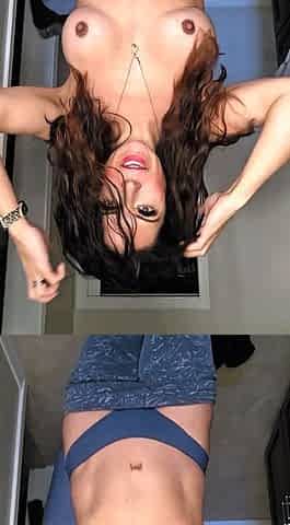 Stacked brunette goes solo toys and masturbation