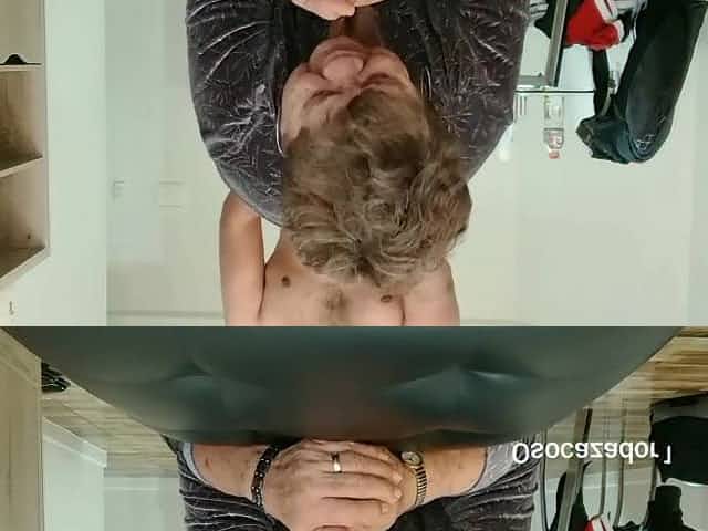 GRANDMA LOUISE 80YO SCREWING WITH HER STEPSON. CLIMAX FACE BB