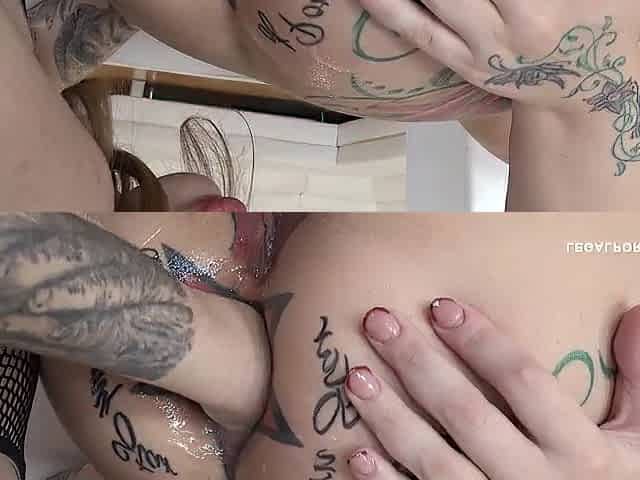 Jaclyn Jordan and Candela X enjoying bbc with anal fisting