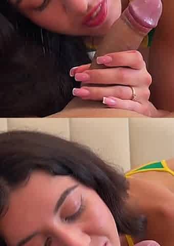 Sex with a Brazilian on Vacation in Rio De Janeiro - Cum in Mouth Swallow