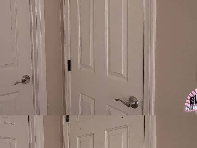 Pornstar Nikki Zee catches roommate stroking to her vids