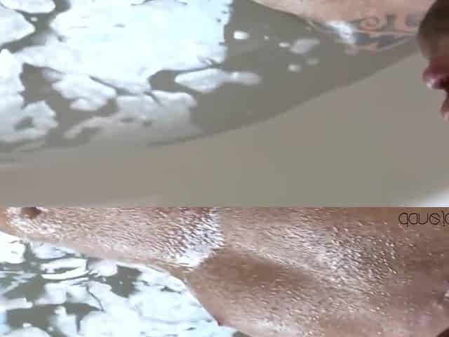 Ebony Babe Gives Raunchy Tub Blowing Cock - Dane Jones