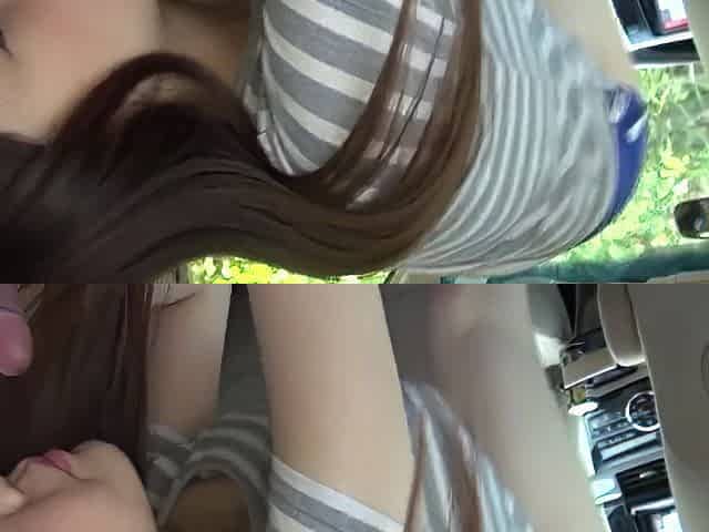 Lovely Oriental Teen 18+ Reveals Her Blowjob Skills In The Car