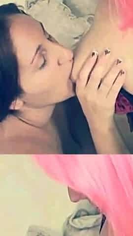 Two Fat Sluts with Hairy Pussy Masturbate with Double Dildo