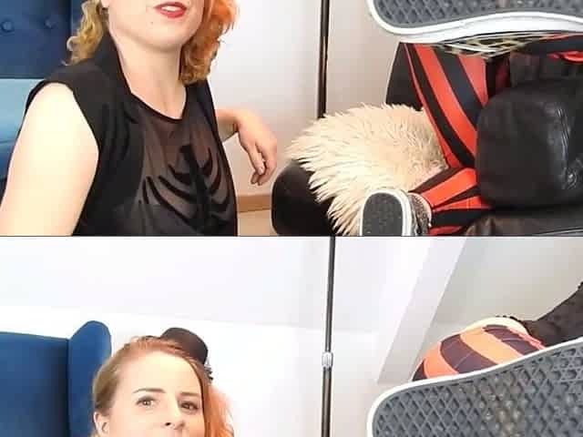 Lesbian foot fetish trio
