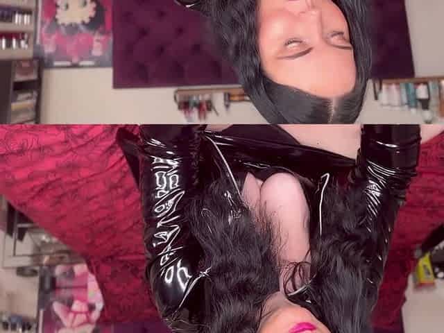 Miss Ffw Enjoys a Cigarette in Her Pvc Gear
