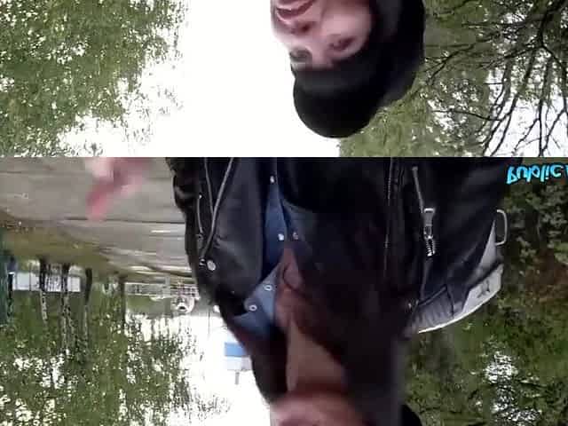 Thomas Hyka In Horny Stud Fucks Dark-haired Slut In Public
