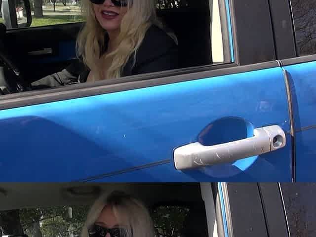 Blonde cougar Allissa West drills her asshole with a sex toy