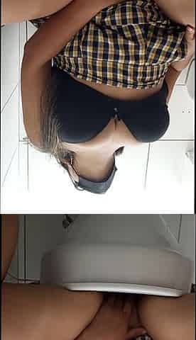 A Student From Mexico Wants to Fuck His Classmate, but Since He Can't, He Goes to the Bathroom to Masturbate