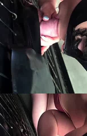 Extreme amateur pov blowjob by hot brunette latina