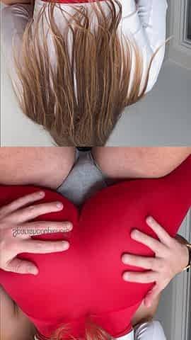 Dry Humping with Leggins and Final Cumshot
