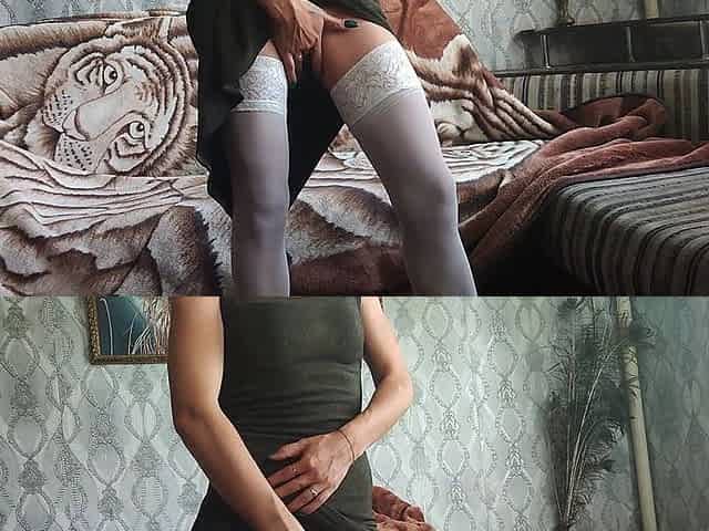 Masturbation in a Black Dress