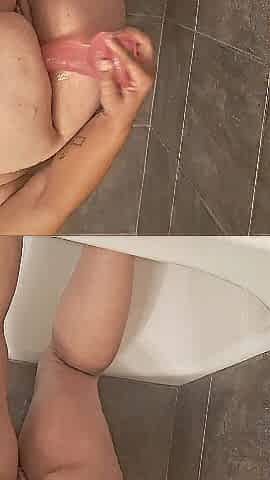 Stretching my constricted dark hole in the shower, got to be quiet people are home shhh