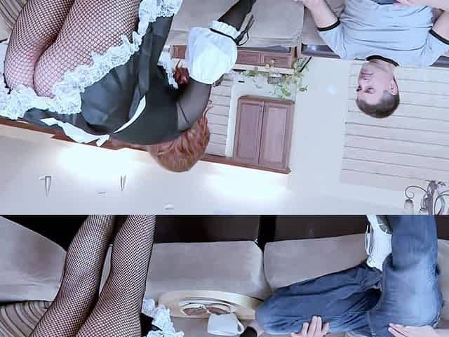 Brooklyn Lee: Redhead French Maid Hardfucked and Facialed