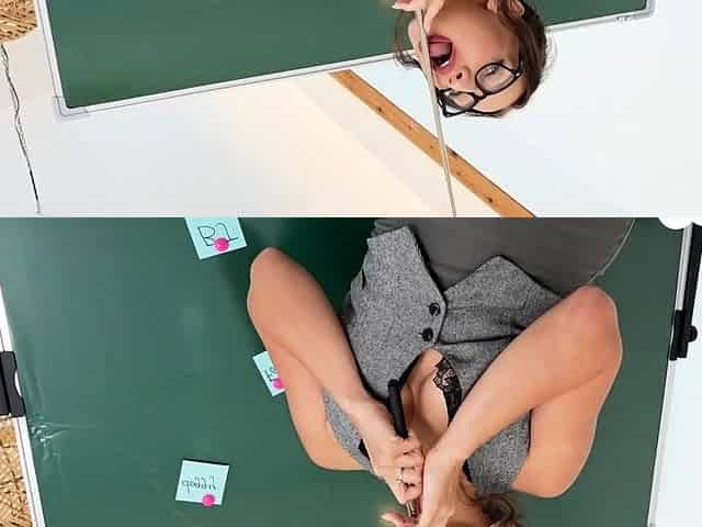 Teacher Gets Her Tight Pussy Fucked Hard in Classroom