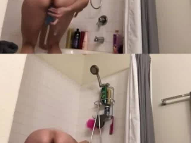 Screwing My Sex-toy In The Shower