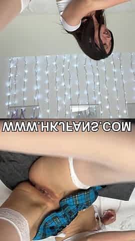 12.July.2025 Big Video: Hotkinkyjo in Blue Checkered Skirt Anal Gape, Fisting, Huge Dildo From Mrhankey & Anal Prolapse