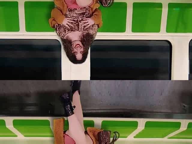 A Friend of My Husband's Films the Train Ride