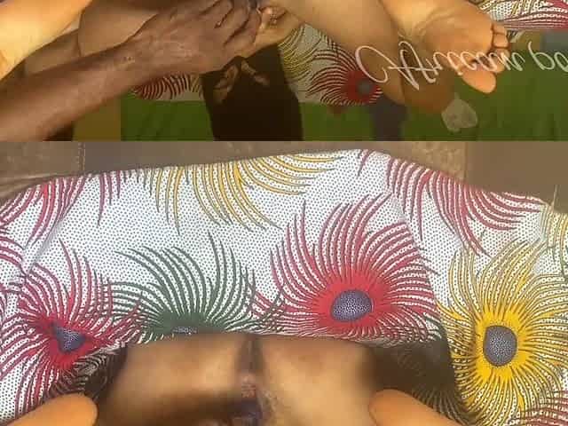 Banging teen with roll-on container