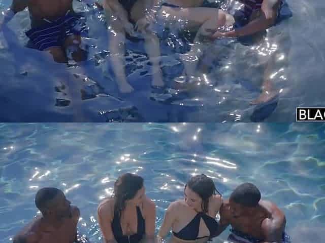 1st Interracial Foursome Bff's