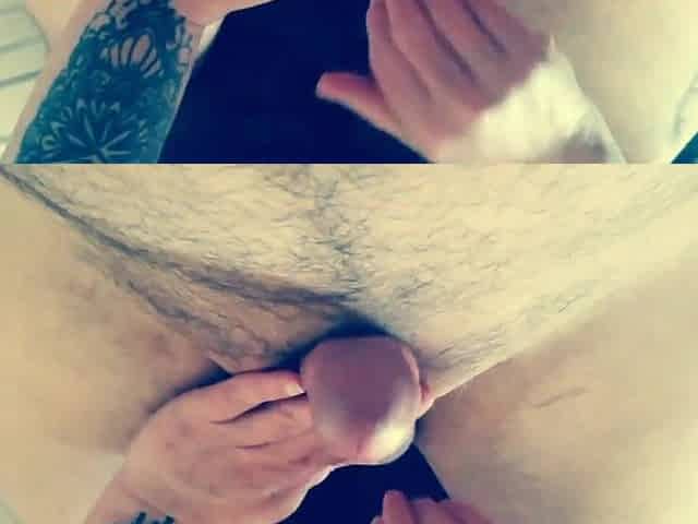 Amateur penis oiled massage