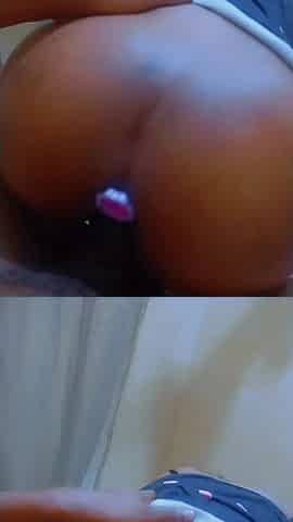 Ass Plugged and Fuck!! Stepsister Flashes Ass Plug and Sit on My Cock