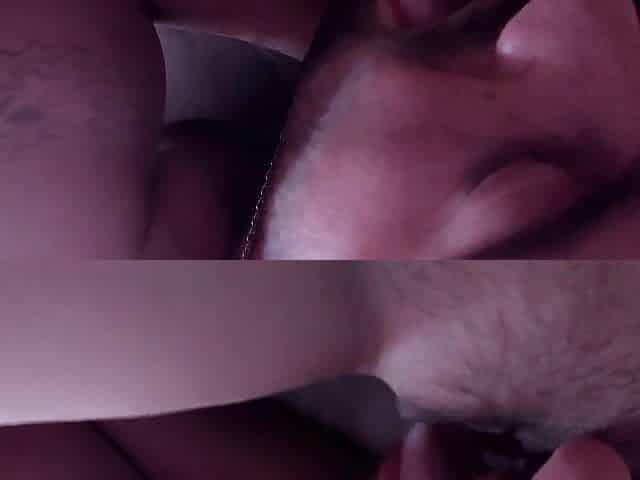 Licking the Snatch of a Sexy Brunette hair